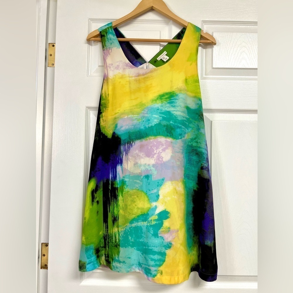 MERCER & MADISON watercolors Artsy mini dress lined women’s size 10